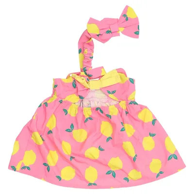 Kleid (Pink, Gelb) von PatPat Elasthan, Polyester