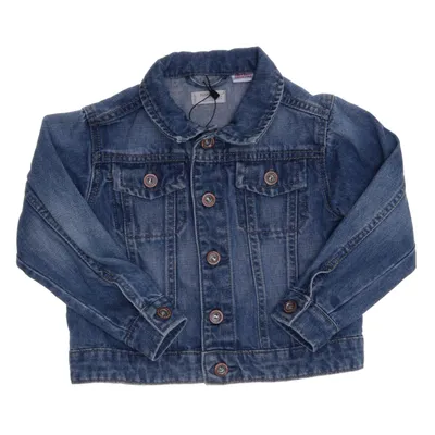 Denim jacket (Blue) from Mango Kids Cotton, Polyester, Viscose