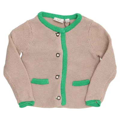 Cardigan (Beige, Vert) de Waldschütz Coton