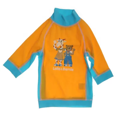 Zwemshirt (Geel, Blauw) van Lollo & Bernie Elastaan, Polyamide