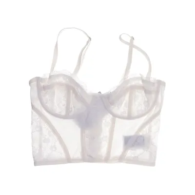 Bustier (Hvid) fra Divided by H&M Elastan, Polyamid, Polyester
