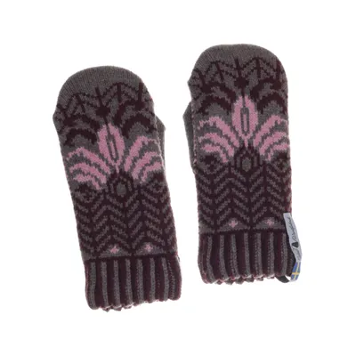Mittens (Brown, Multicolored) from Öjbro Vantfabrik Merino wool