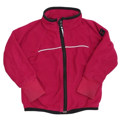Fleece jacket (Pink, Black) from Polarn O. Pyret Polyester