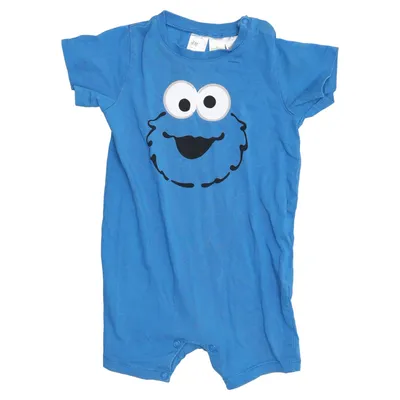 Rompertjes (Blauw) van Sesame Street x H&M Katoen