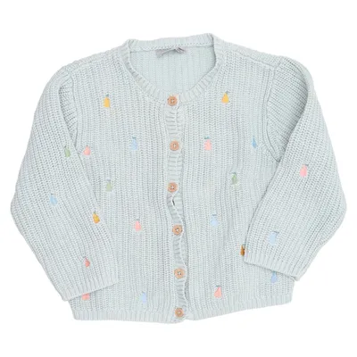 Cardigan (Green, Multicolored) from Bout'chou Cotton, Polyester