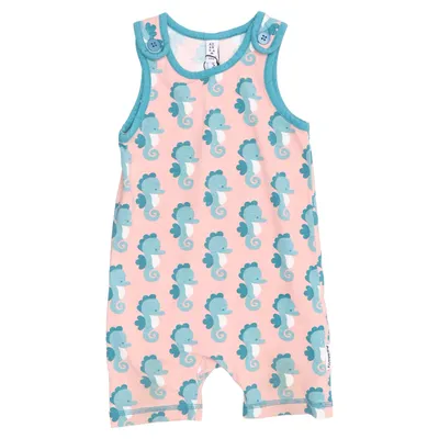 Rompers (Pink, Blue) from Maxomorra Cotton, Elastane