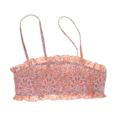 Bikiniöverdel (Orange, Vit) från Playful Promises Elastan, Polyester