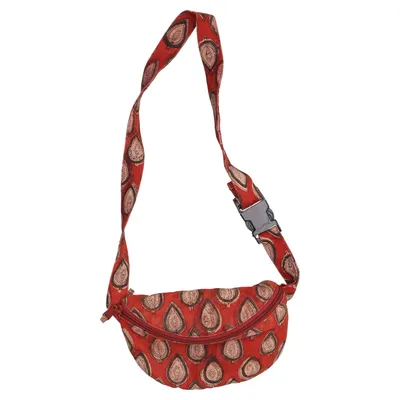 Waist bag (Red, Multicolored) from Natura Cotton