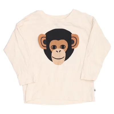 Långärmad t-shirt (Beige) från Lindex Bomull, Elastan