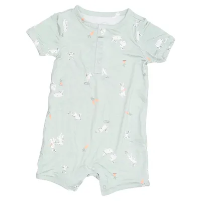 Rompers (Green, Multicolored) from Carter's Elastane, Viscose