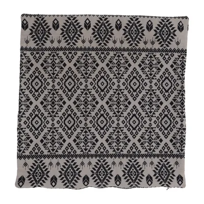 Cushion cover (Beige, Black) from Rusta Home Cotton, Polyester