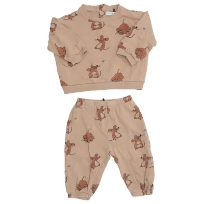 Tenue d'intérieur (Beige) de Minimarket Coton