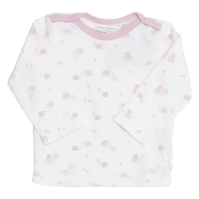 T-shirt à manches longues (Rose, Blanc) de Sense Organics Coton biologique
