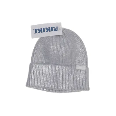 Beanie (Zilver) van Rikiki Acryl, Polyamide, Gerecycled polyester
