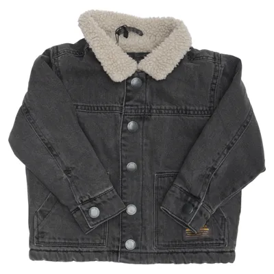 Fodrad jeansjacka (751-329-302) från Next Bomull, Återvunnen polyester