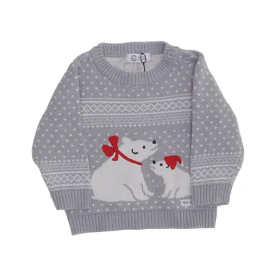 Sweater (Gray, White, Red) from C-Mini Acrylic, Cotton