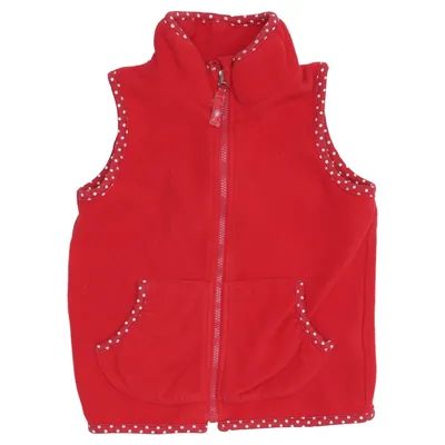 Fleecevest (Rød, Hvid) fra Pusblu Polyester