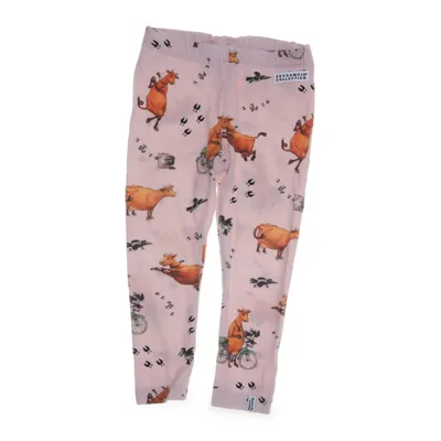 Leggings (Rosa, Flerfärgad) från Geggamoja Elastan, Ekologisk bomull