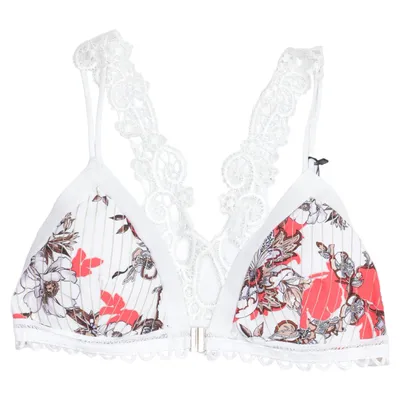 Bralette (Wit, Meerkleurig) van River Island Resort Elastaan, Polyamide, Polyester