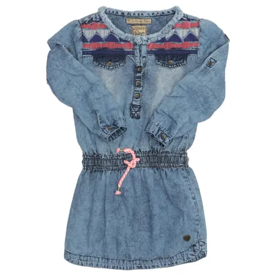 Robe en jean (Bleu) de Retour Coton