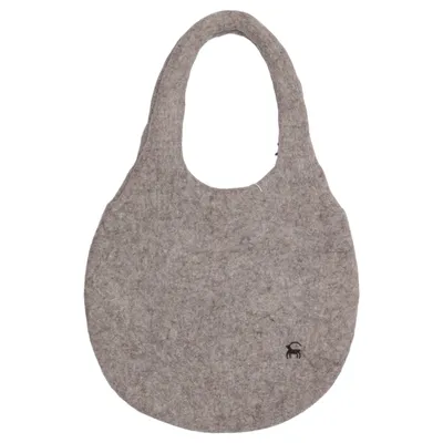 Handbag (Brown) from Natural Merino wool
