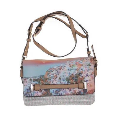 Axelremsväska (Beige, Flerfärgad) från Parfois Polyester, Polyuretan