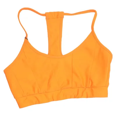 Sports bra (Orange) from Casall Elastane, Polyester