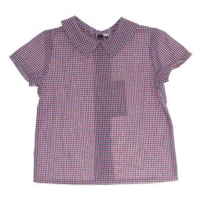 Short sleeve shirt (Red, Blue, White) from Amaia