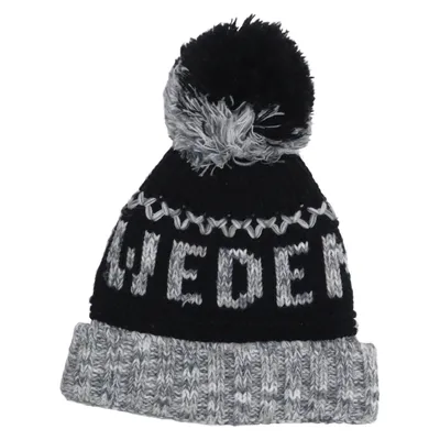 Bobble hat (Black, Gray) from Robin Ruth Acrylic
