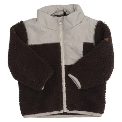 Fleece jacket (Brown, Beige) from Outerwear by Name It Recycled polyester