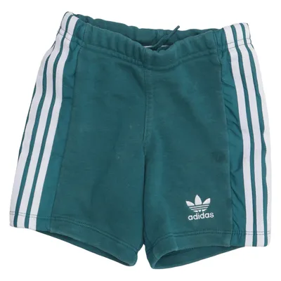 Short de sport (Vert, Blanc) de Adidas Originals Coton, Polyester