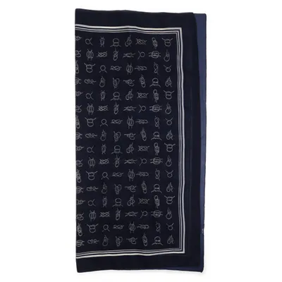 Zakdoek (Blauw, Wit)