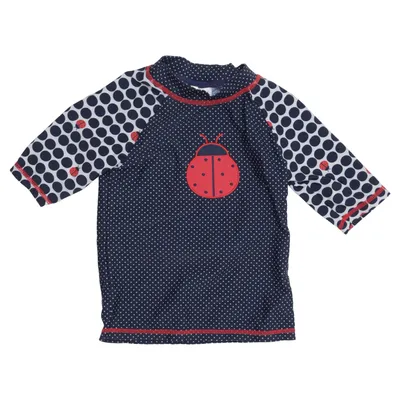 Swim shirt (Blue, White, Red) from Pusblu Elastane, Polyamide