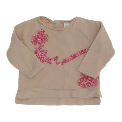 Collegetröja (Beige, Röd, Vit) från Zara BabyGirl Bomull, Polyester