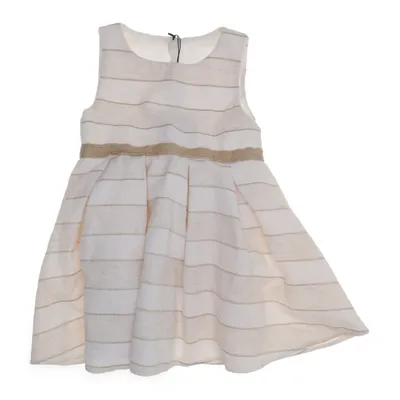 Flower girl dress (White, Beige) from Guvenir Cotton, Polyester