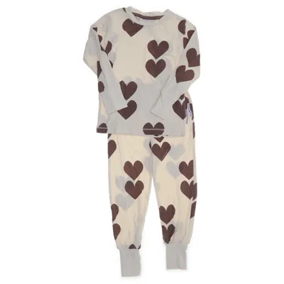 Pyjama (Beige, Bruin) van Geggamoja Bamboo, Elastaan, Organisch katoen