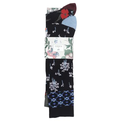 Chaussettes (Noir, Multicolore) de Erdem x H&M Élasthane, Polyamide, Viscose, Laine