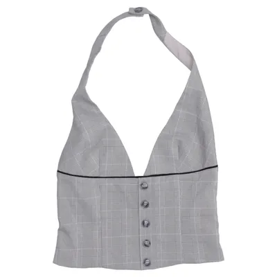 Halter neck top (Gray) from Tiger Mist Elastane, Polyester