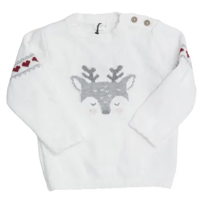 Julesweater (Hvid, Flerfarvet) fra Newbie by KappAhl Bomuld