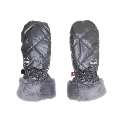 Mittens (Gray) from Kombi Polyester, Polyurethane