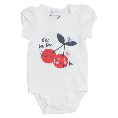 Body (Blanc) de Lindex Baby Coton, Élasthane