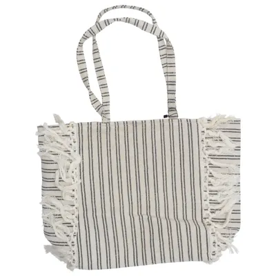 Strandväska (Beige, Svart) från Olympia Bomull, Polyester