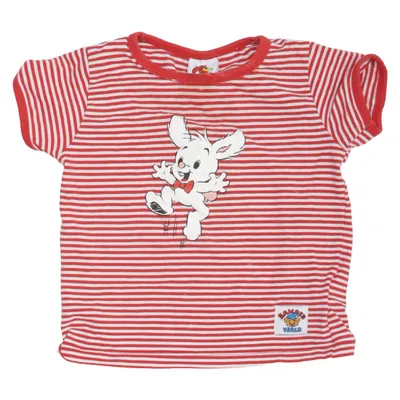 T-shirt (Röd, Vit) från Bamse Bomull, Elastan