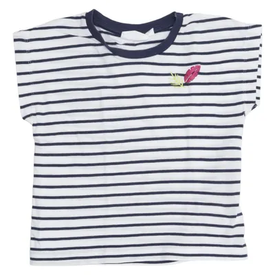 T-shirt (Blauw, Wit) van Sense Organics Organisch katoen