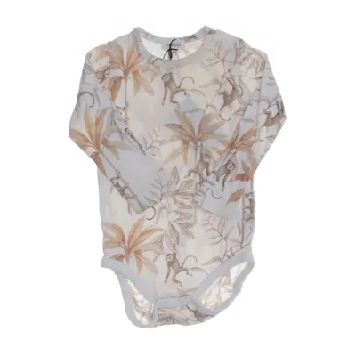 Romper (Wit, Bruin, Meerkleurig) van Newbie by KappAhl Katoen, Elastaan