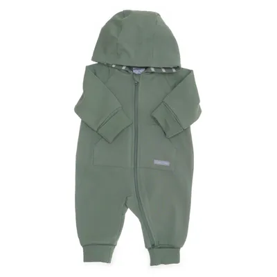 Mjukisdräkt (Grön, Vit) från Polarn O. Pyret Elastan, Ekologisk bomull