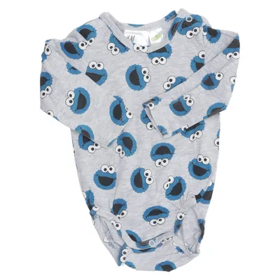Romper (Grijs, Blauw) van Sesame Street x H&M Katoen, Elastaan, Viscose