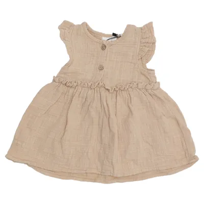 Jurk (Beige) van Lil' Atelier Organisch katoen