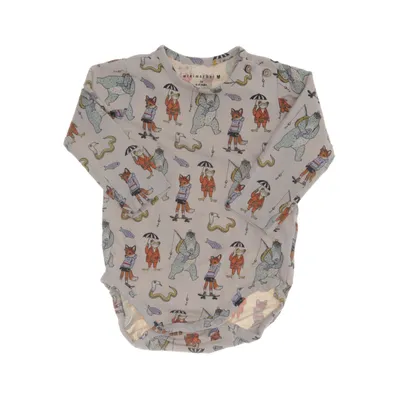Body (Beige, Flerfärgad) från Minimarket Bomull, Elastan