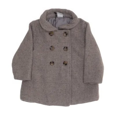 Coat (Beige) from H&M Polyester, Viscose, Wool